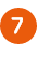 Ikona 7 w kolorze białym i pomarańczowym